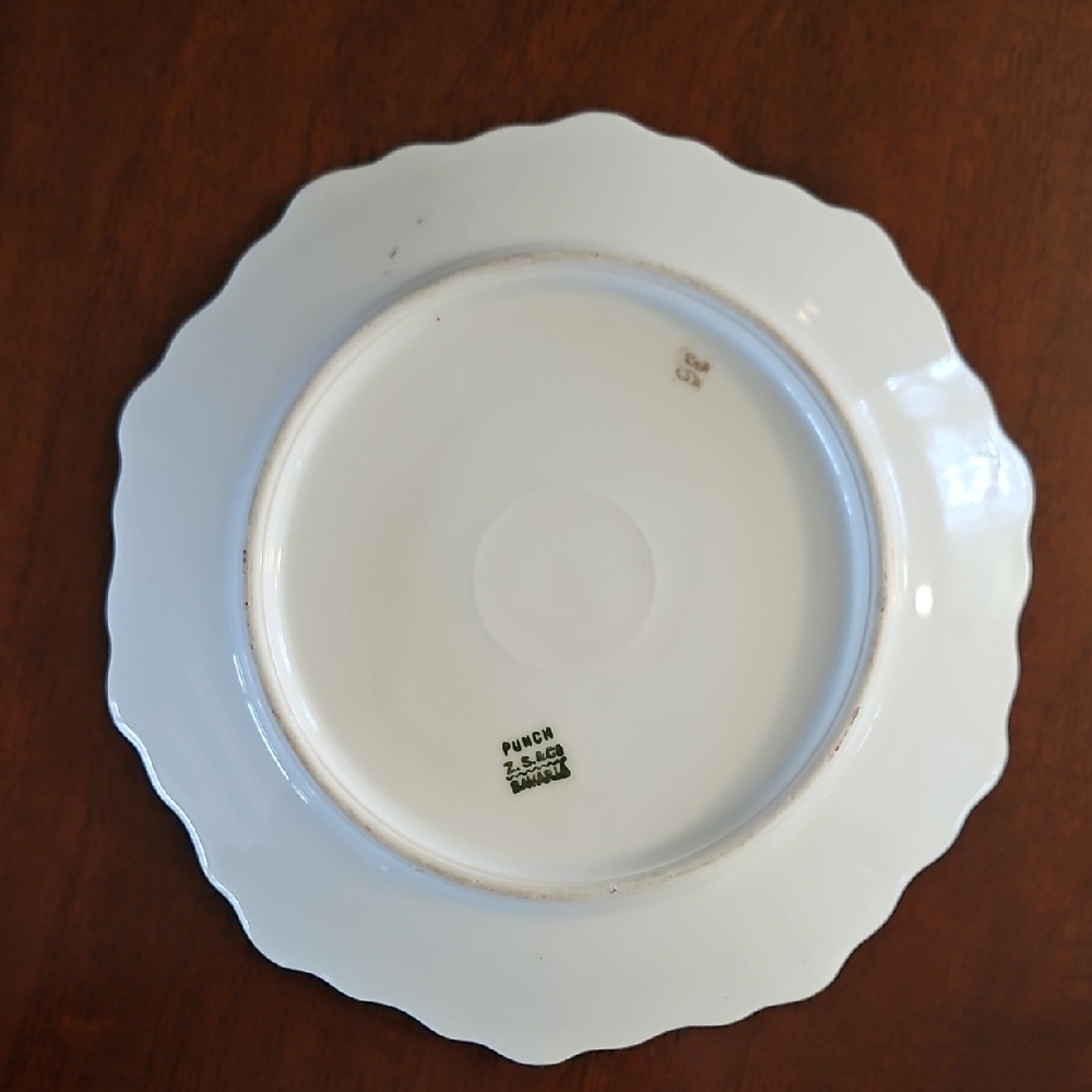 Antique Bavarian Porcelain Dessert Plate - Picture 3 of 6